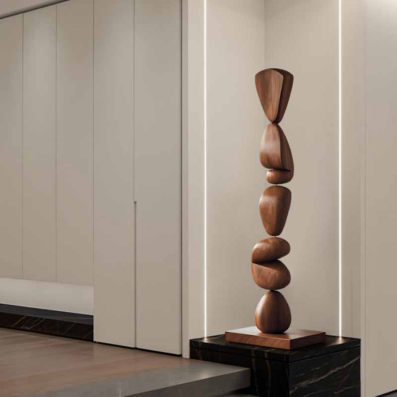 Germania-Statua in legno moderna Lusso